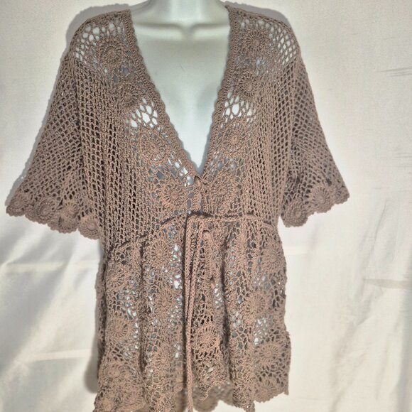 LIZ CLAIBORNE beautiful Crocheted Cardigan sweater in size 2XL - Picture 2 of 16